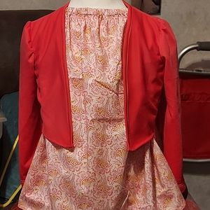 Pillow case dress with jacket